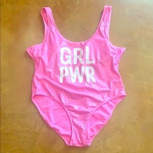 GRL PWR bathing suit